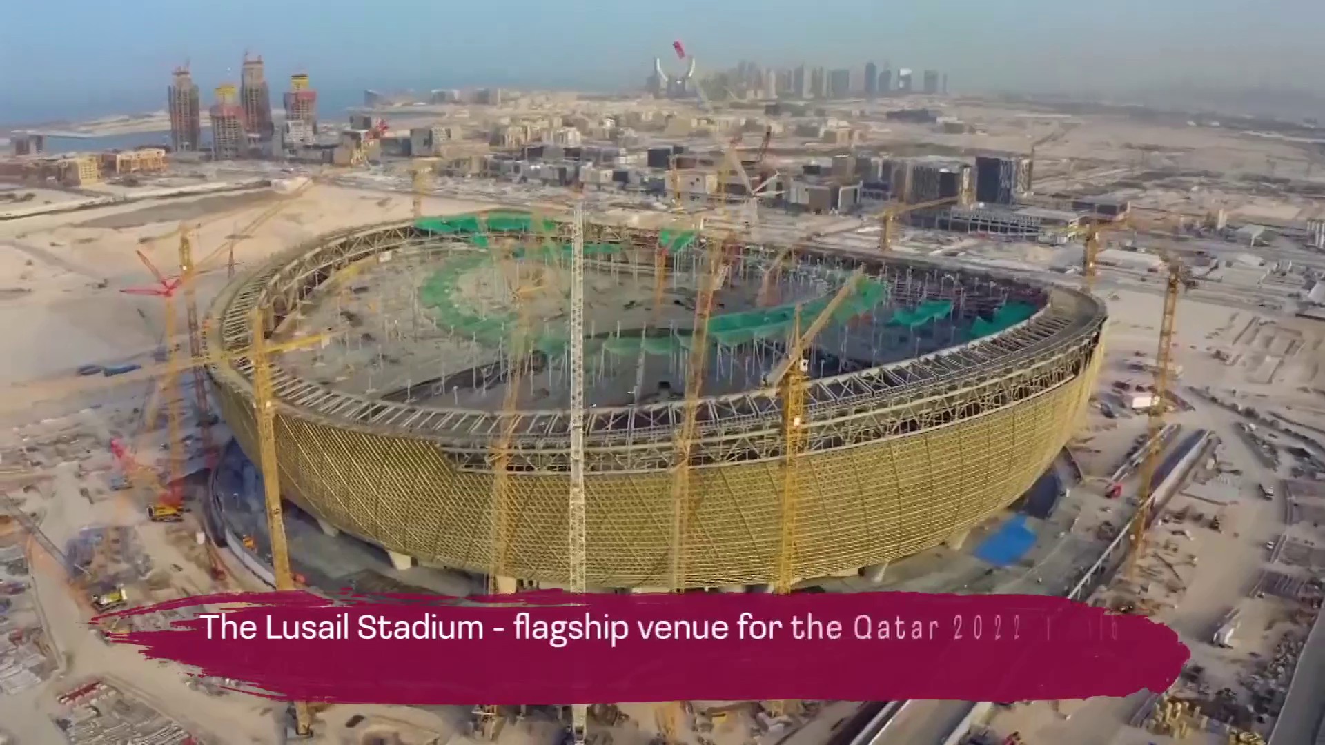 The Lusail stadium - Qatar '22 World Cup venue - is completed.mp4