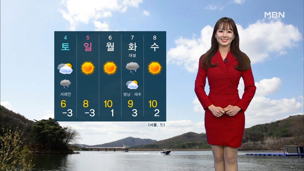 [굿모닝MBN 날씨]전국 곳곳 비·눈…주말 아침, 영하권으로 '뚝'