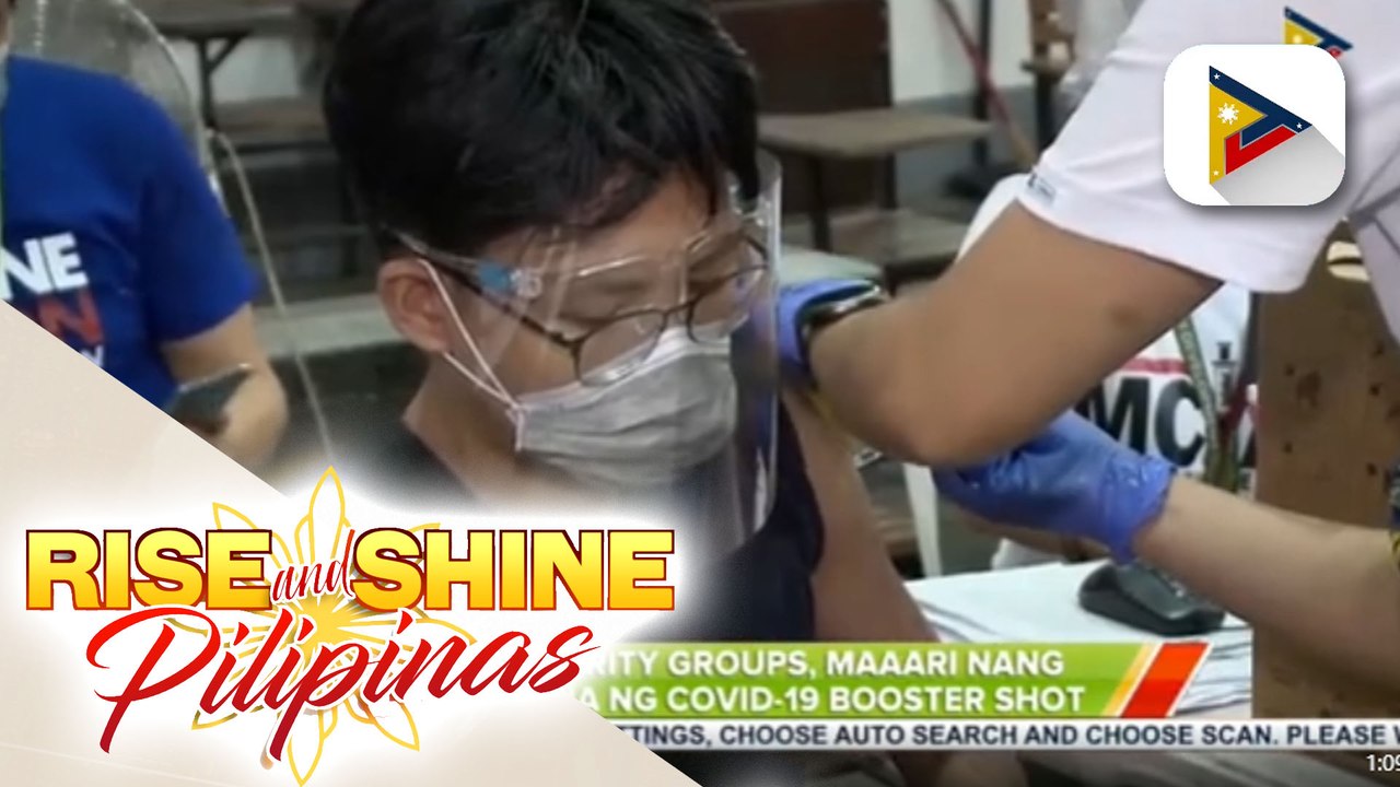 A4 at A5 priority groups, maaari nang magpabakuna ng COVID-19 booster shot