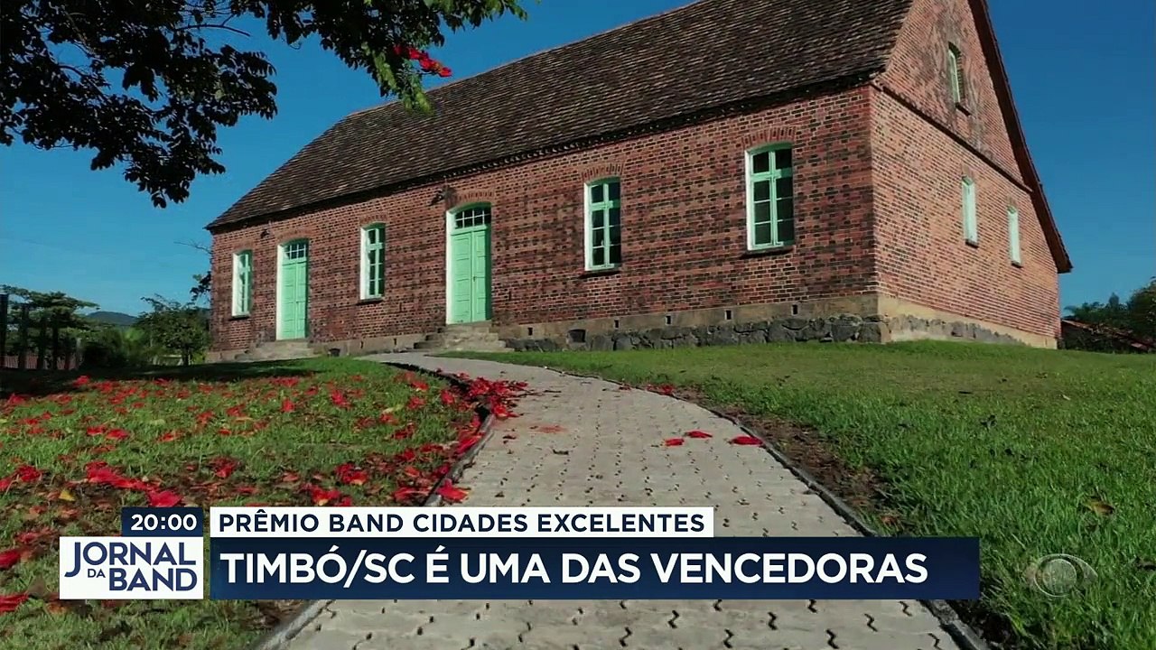 Vamos conhecer agora mais uma vencedora do prêmio Band Cidades Excelentes. Timbó, em Santa Catarina, venceu na categoria de 30 mil a 100 mil habitantes.