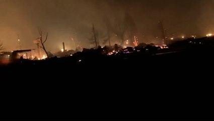 West Wind Fire tears through a Montana town