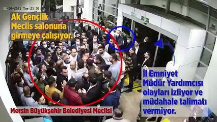 AK Parti Gençlik Kolları Belediye Meclisi’ni bastı