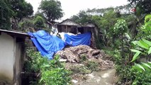 Tembok Penahan Tanah Ambrol Rumah Terancam Longsor