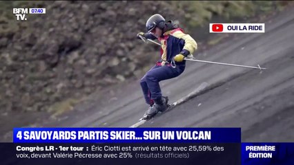 Le défi fou de quatre savoyards partis skier sur les flancs (sans neige) de l'Etna