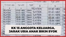 Viral KK 15 Anggota Keluarga, Jarak Usia Anak Sulung dan Bungsu Bikin Syok