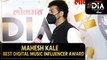 Mahesh Kale wins the Best Digital Music Influencer Award at DIA Lokmat Digital Influencer Awards2021