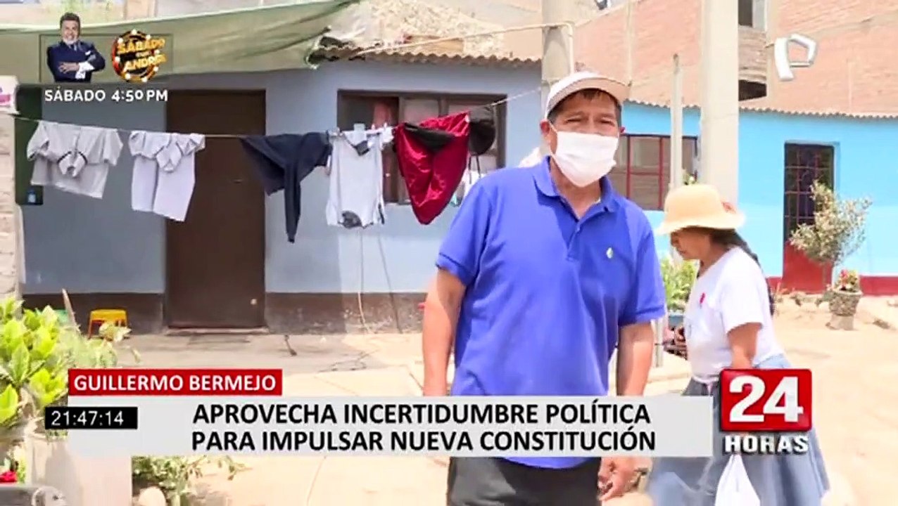 Guillermo Bermejo aprovecha caos político para promover cambio de Constitución
