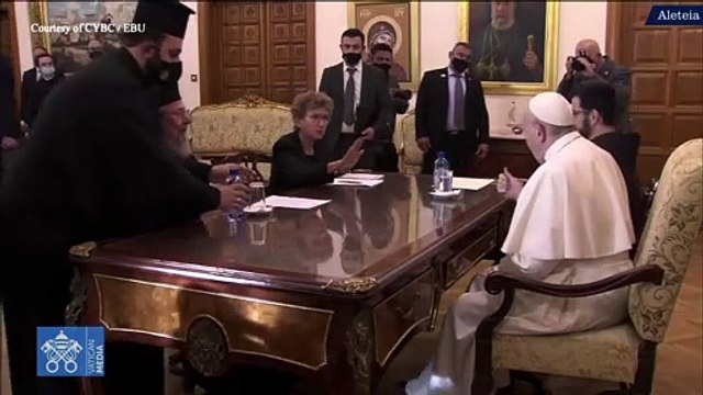 Viaje Apostólico. Imágenes del encuentro entre el Papa y el Patriarca Ortodoxo