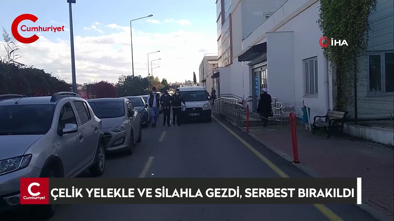 Adana'da sokakta çelik yelekli ve silahlı gezen kişi, adli kontrolle salıverildi