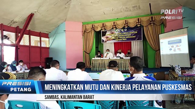 Polres Sambas Gelar Lokakarya Mini lintas Sektor Bidang Kesehatan Kec. Teluk Keramat