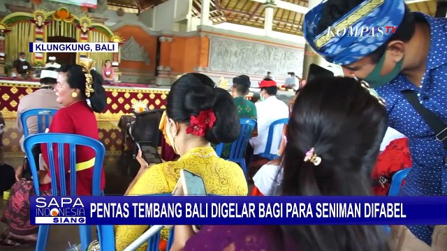 Baca Syair dari Huruf Braille, Seniman Disabilitas Netra di Klungkung Ikut Lomba Tembang Bali
