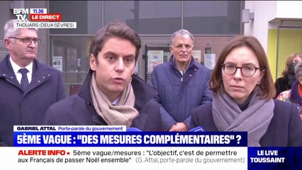 5ème vague: pour Gabriel Attal, "nous avons la stratégie de faire le choix de la responsabilité collective (...) et de la vaccination"
