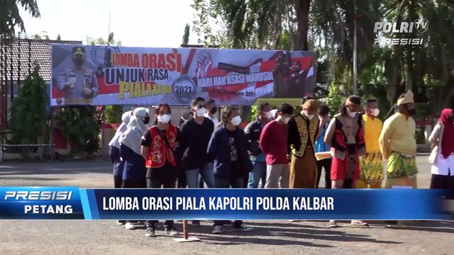 Polda Kalbar Gelar Lomba Orasi Unjuk Rasa, Tim Politeknik Negeri Pontianak Menjadi Juara Lomba Orasi Unjuk Rasa Polda Kalbar
