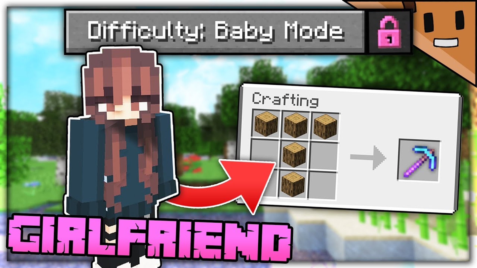 My GIRLFRIEND Beat Minecraft in _BABY MODE_ Difficulty! - video Dailymotion