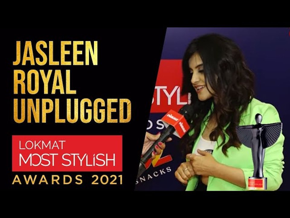 Jasleen Royal Unplugged at Lokmat Most Stylish Awards 2021