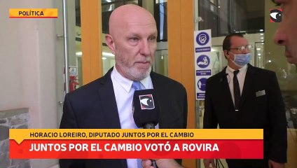 Juntos por el cambio votó a Rovira