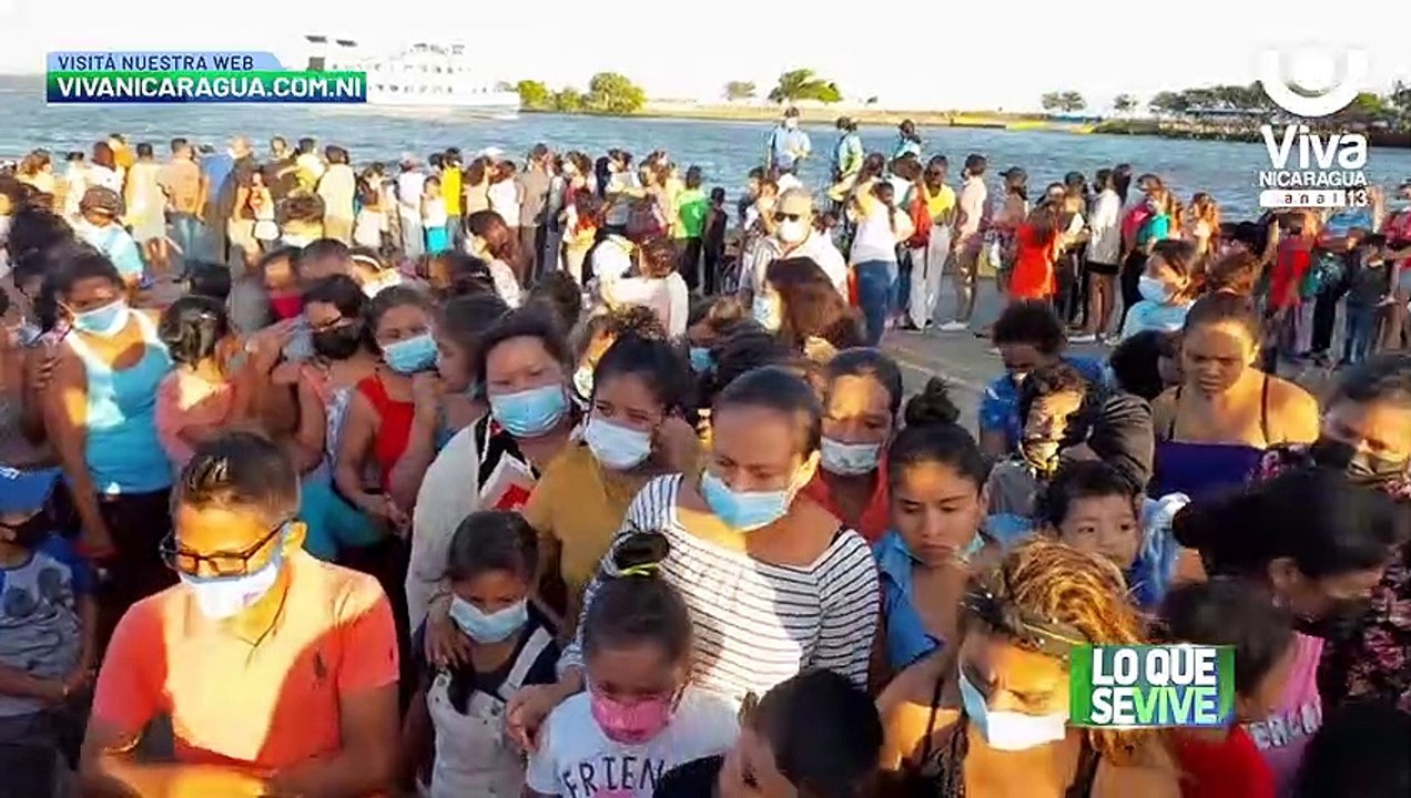 Rivas: realizan Purísima acuática en San Jorge