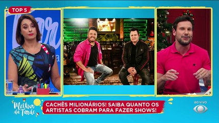 Saiba quem ocupa o topo com cachê milionário.