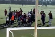 SPOR Ankara'da liseler arası futbol maçında tekme ve yumruklu kavga