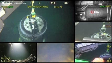 TPAO, Türkali-1'de deniz tabanında yapılan çalışmalardan görüntüleri paylaştı