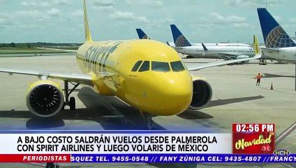 Este sábado llega a Palmerola primer vuelo a bajo costo de la línea Spirit