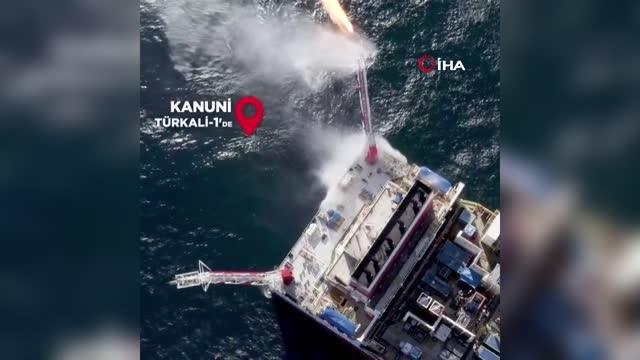 Kanuni sondaj gemisi Türkali-1'de derin deniz kuyu testine başladı