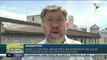 Argentina: Banco Central registra un superávit millonario