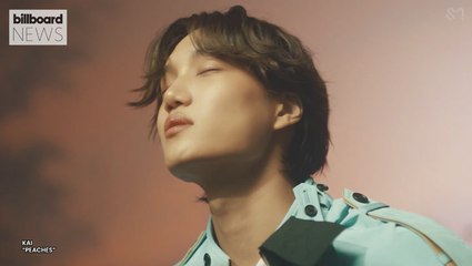 KAI Takes Over No. 1 Spot on Hot Trending Songs Chart With ‘Peaches’ | Billboard News