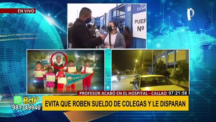 Docente recibe balazo por evitar robo: familia pide a hospital les de información médica