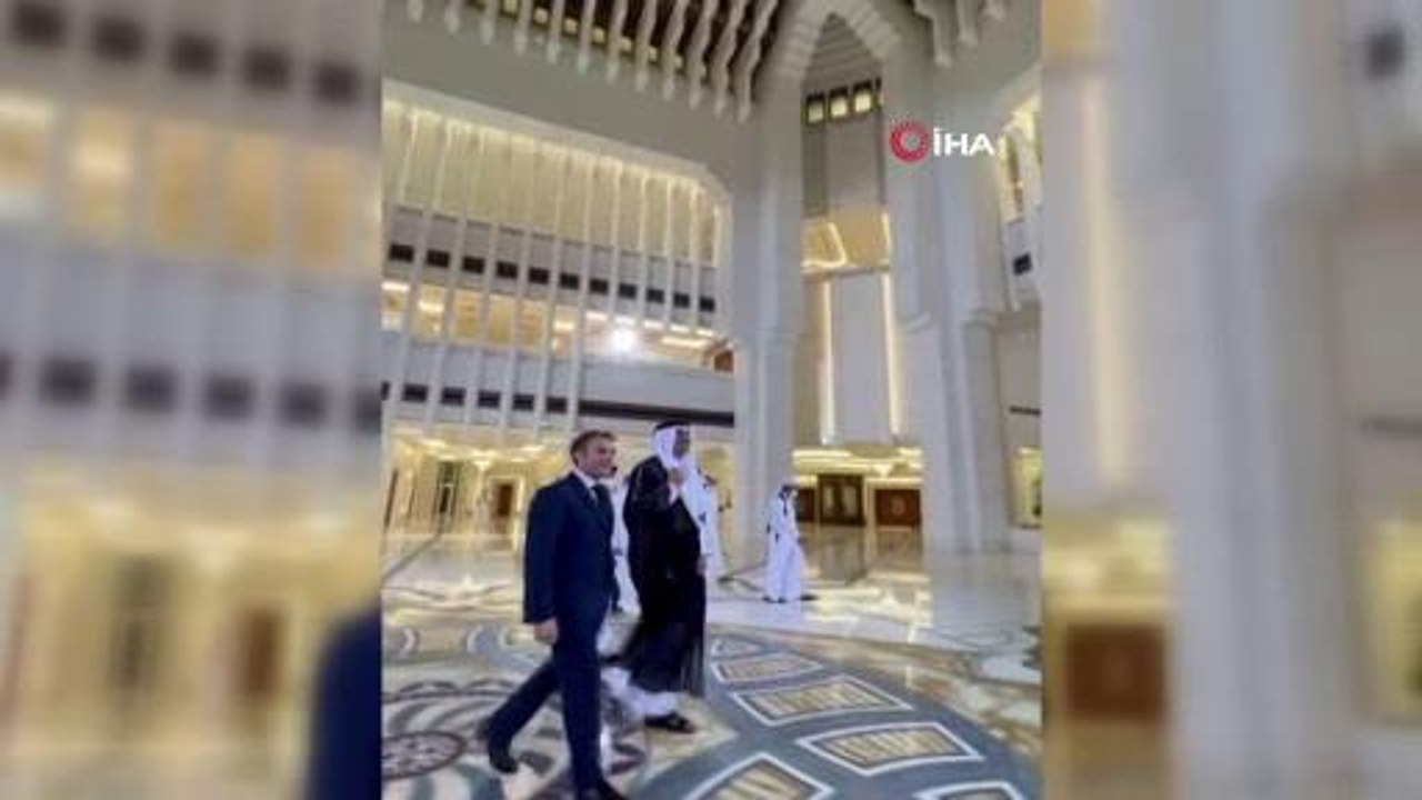 Son dakika haber... Fransa Cumhurbaşkanı Macron Katar'da