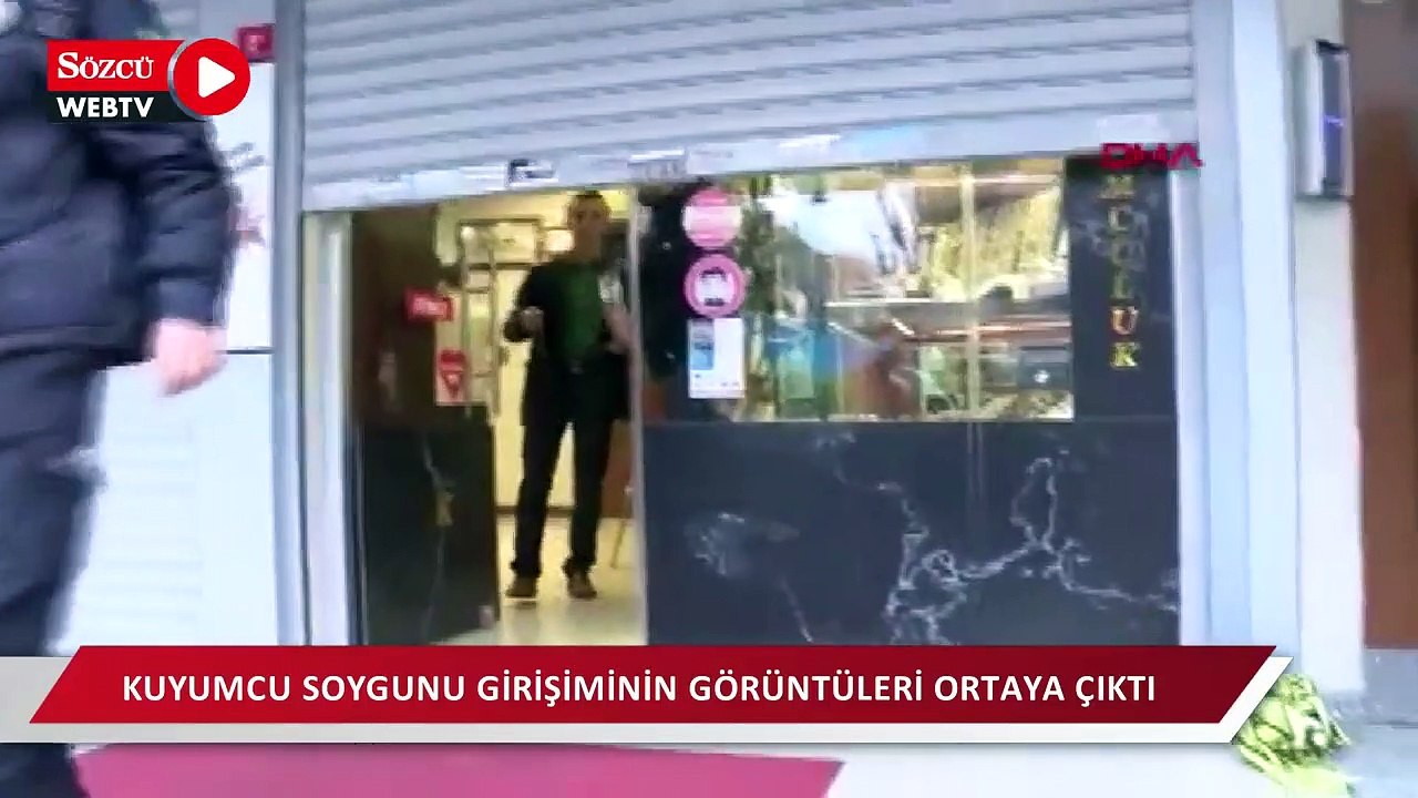 Ümraniye'deki kuyumcu soygunu girişiminin görüntüleri ortaya çıktı