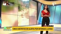 Intensas lluvias causan alerta por inundaciones en tres distritos de Junín