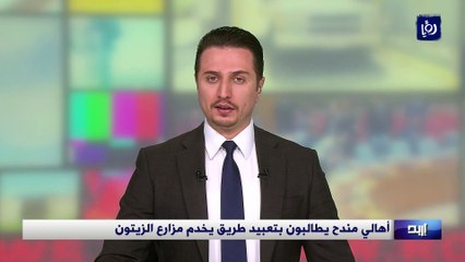 أهالي مندح يطالبون بتعبيد طريق يخدم مزارع الزيتون