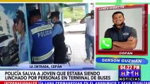 Pobladores linchan a supuesto asaltante y posteriormente es detenido por la policía en La Entrada, Copán