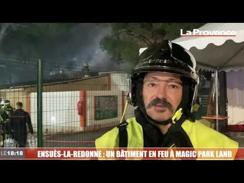 Ensuès-la-Redonne : un bâtiment en feu à Magic Park Land