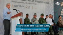 Se compromete AMLO a legalizar autos “chocolate” en Michoacán
