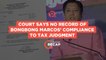 Rappler Recap: Court says no record of Bongbong Marcos' compliance to tax judgment