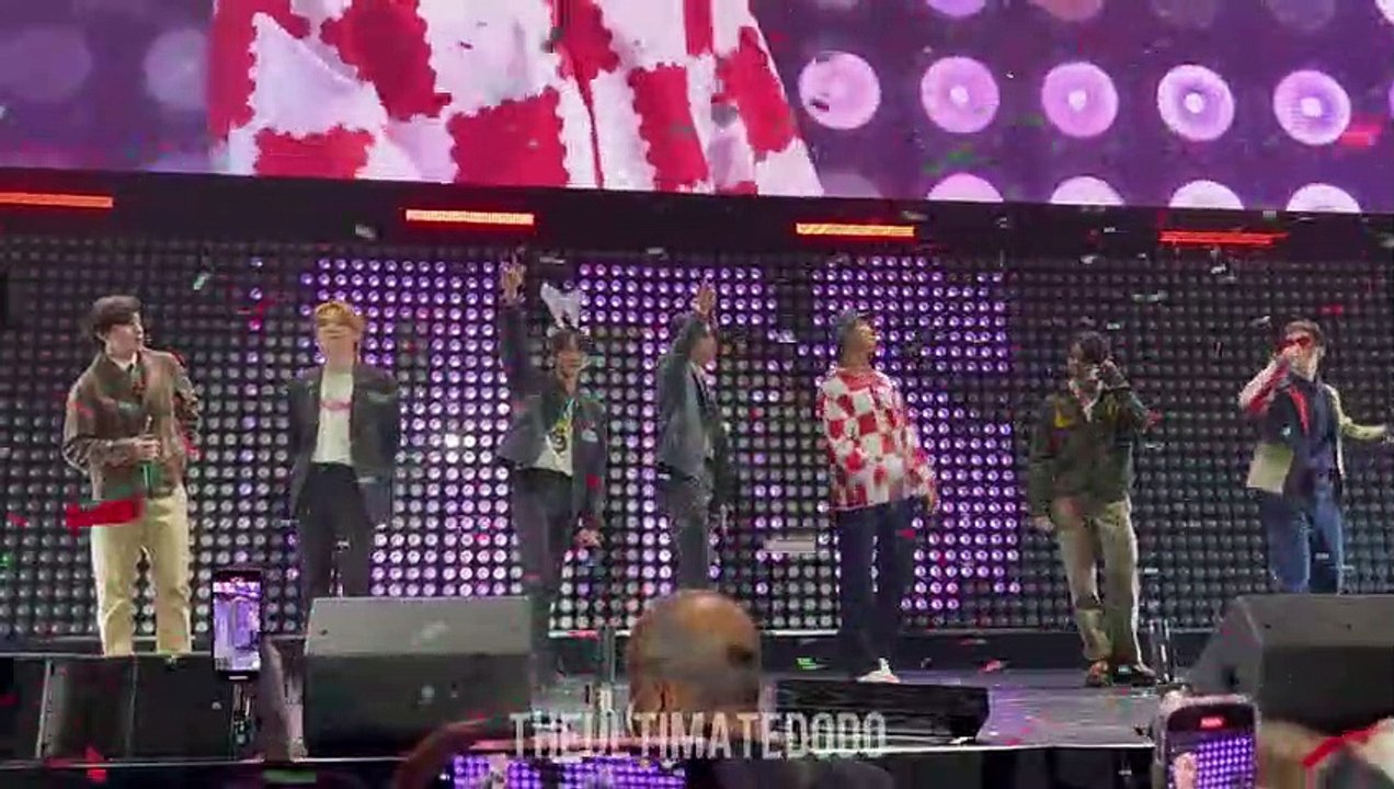 FANCAM 211203 Jin Happy Birthday Cake BTS Jingle Ball 2021 Concert Live Performance