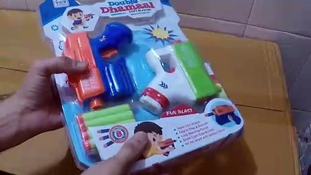 Unboxing and Review of Soft Bullet Gun with 8 Foam Bullets and Light Toy Guns