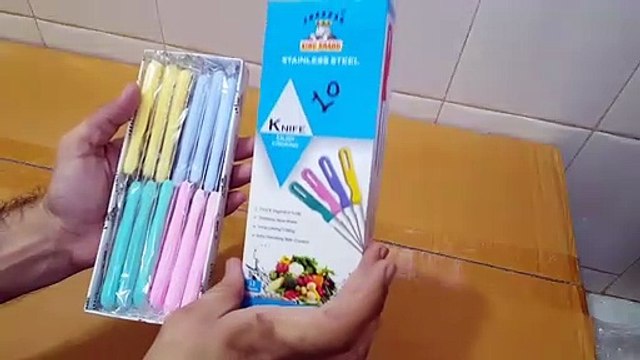 Unboxing and Review of Stainless Steel Kitchen Knife for fruits and vegetables