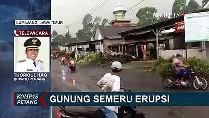 Gunung Semeru Erupsi, Awan Panas Mengepul Tinggi