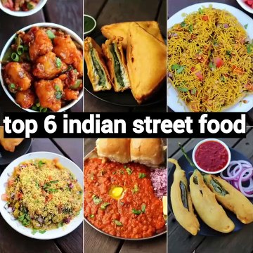 top 6 instant indian street food recipes _ 6 चटपटी चाट रेसिपी _ indian chaat rec
