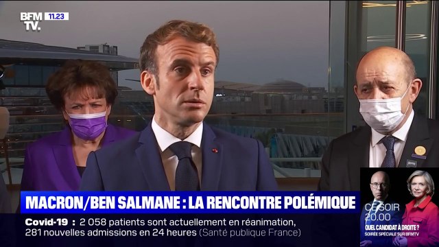 Rencontre entre Emmanuel Macron et Mohammed ben Salmane: le président de la République affirme que ça ne veut pas dire que je cautionne, ça ne veut pas dire que j'oublie