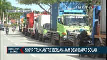 Antrean Truk Mengular 1 Kilometer di SPBU Kendari, Sopir Harus Tunggu Berjam-jam untuk BBM Solar