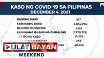 517 bagong kaso ng COVID-19, naitala ngayong araw