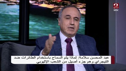 عبد المحسن سلامة : لماذ يتم السماح باستخدام الطائرات ضد التيجراي ؟
