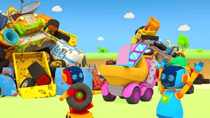 Kamyon Leo Pembe araba Lea için garaj yapıyor! Eğitici