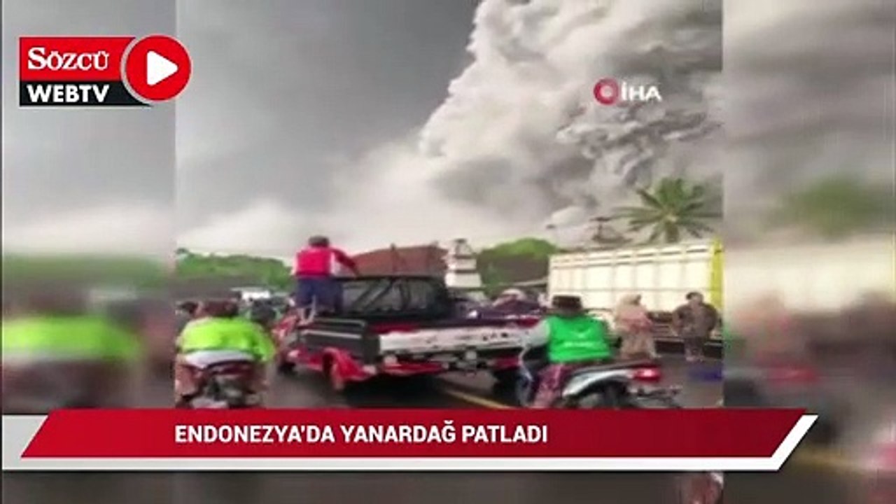 Endonezya'da yanardağ patladı