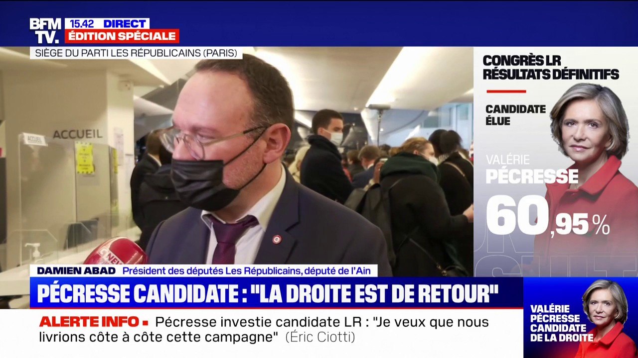 Selon Damien Abad, "Valérie Pécresse ne dirigerait pas le pays comme Emmanuel Macron"