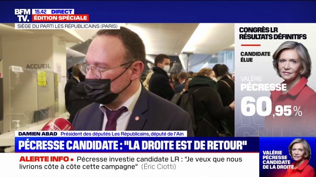 Selon Damien Abad, Valérie Pécresse ne dirigerait pas le pays comme Emmanuel Macron
